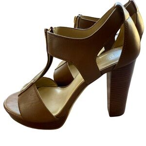 Michael Kors Brown Leather Heels